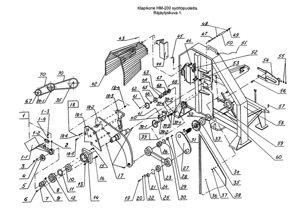 Estre pilkekoneen r&auml;j&auml;ytyskuva